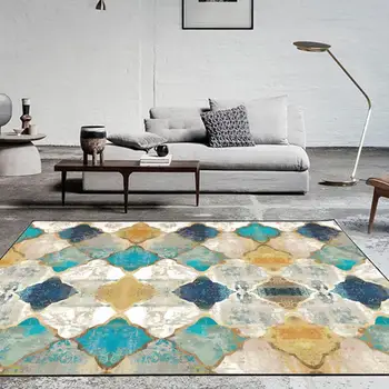 

New 1PC Vintage Non-slip Rectangular Area Rug Floor Mat Carpet Bedroom Living Room Decor