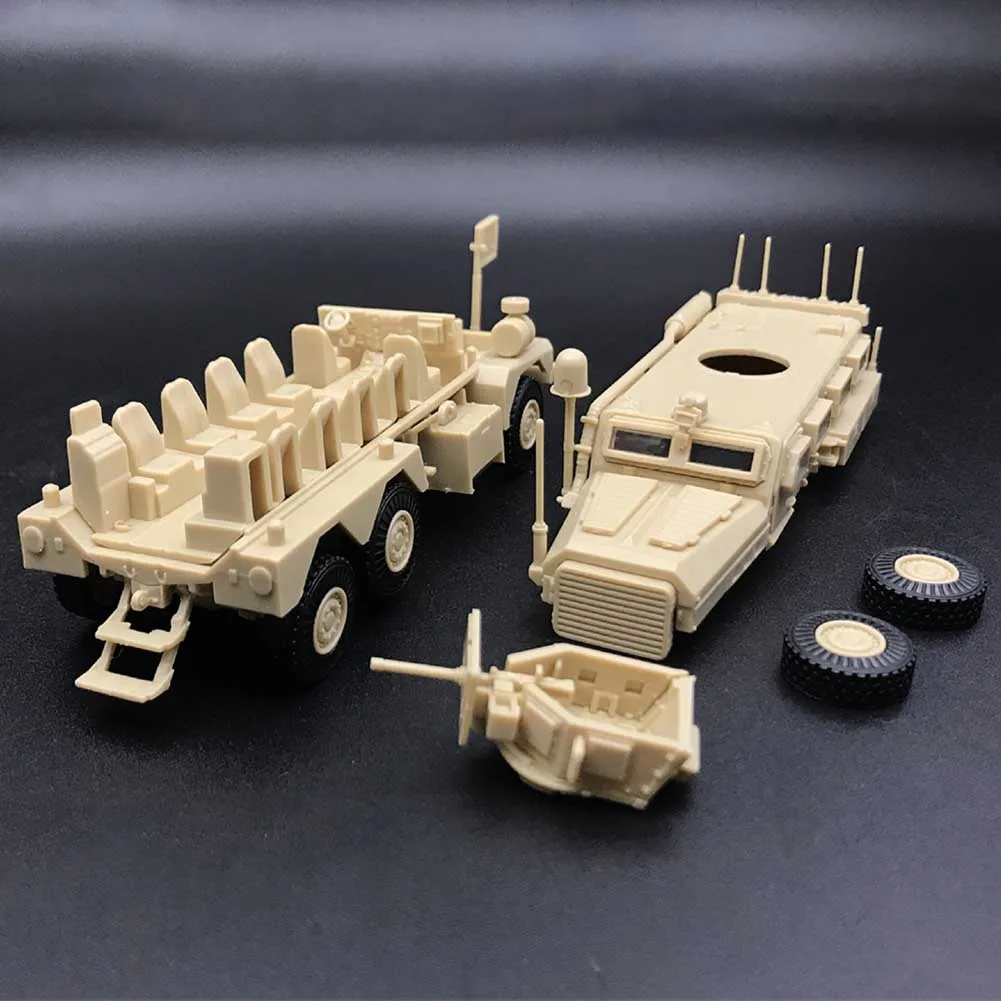 

1/72 Plastic Military US Army Cougar 6x6 Kids 4D Mrap Model Kit Toy DIY Home Gift Assembly Modern Display