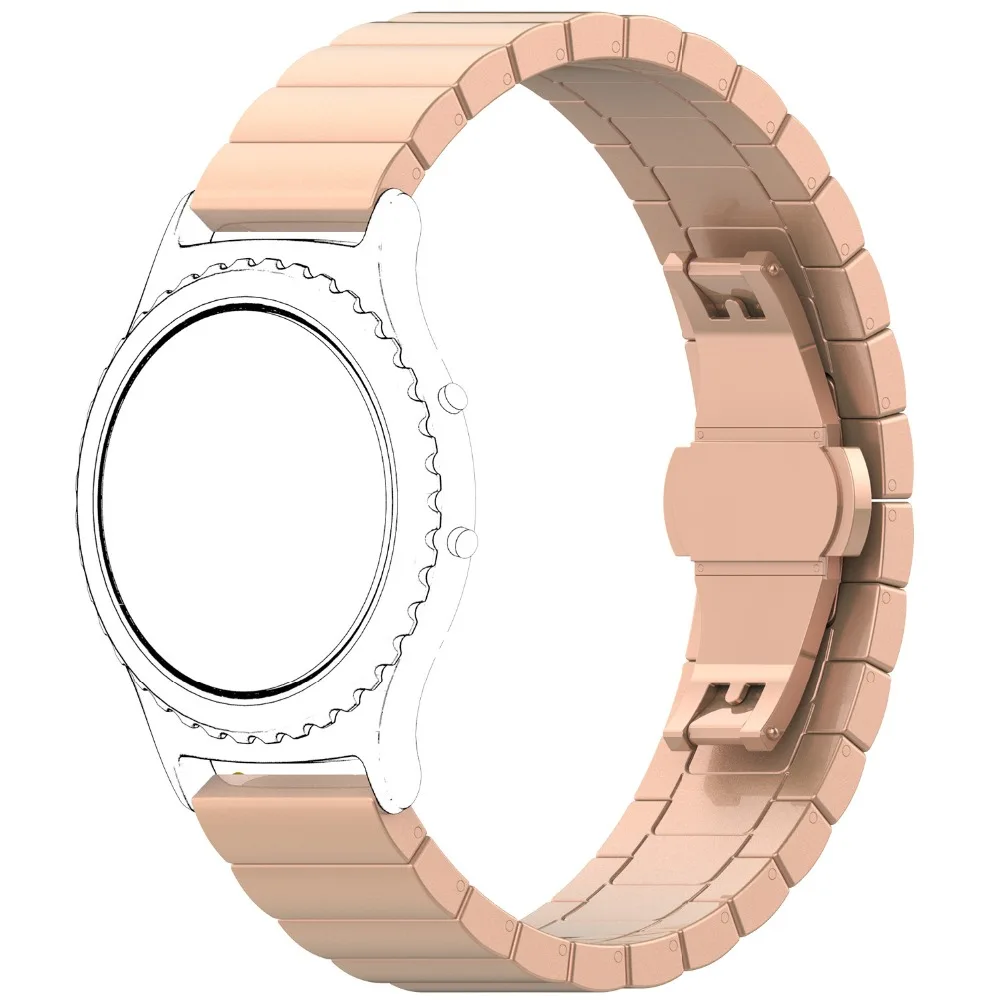 20 мм 22 мм ремешок для часов samsung Galaxy watch 46 мм/42 мм gear S3 frontier/классические часы huawei gt stap браслет из нержавеющей стали