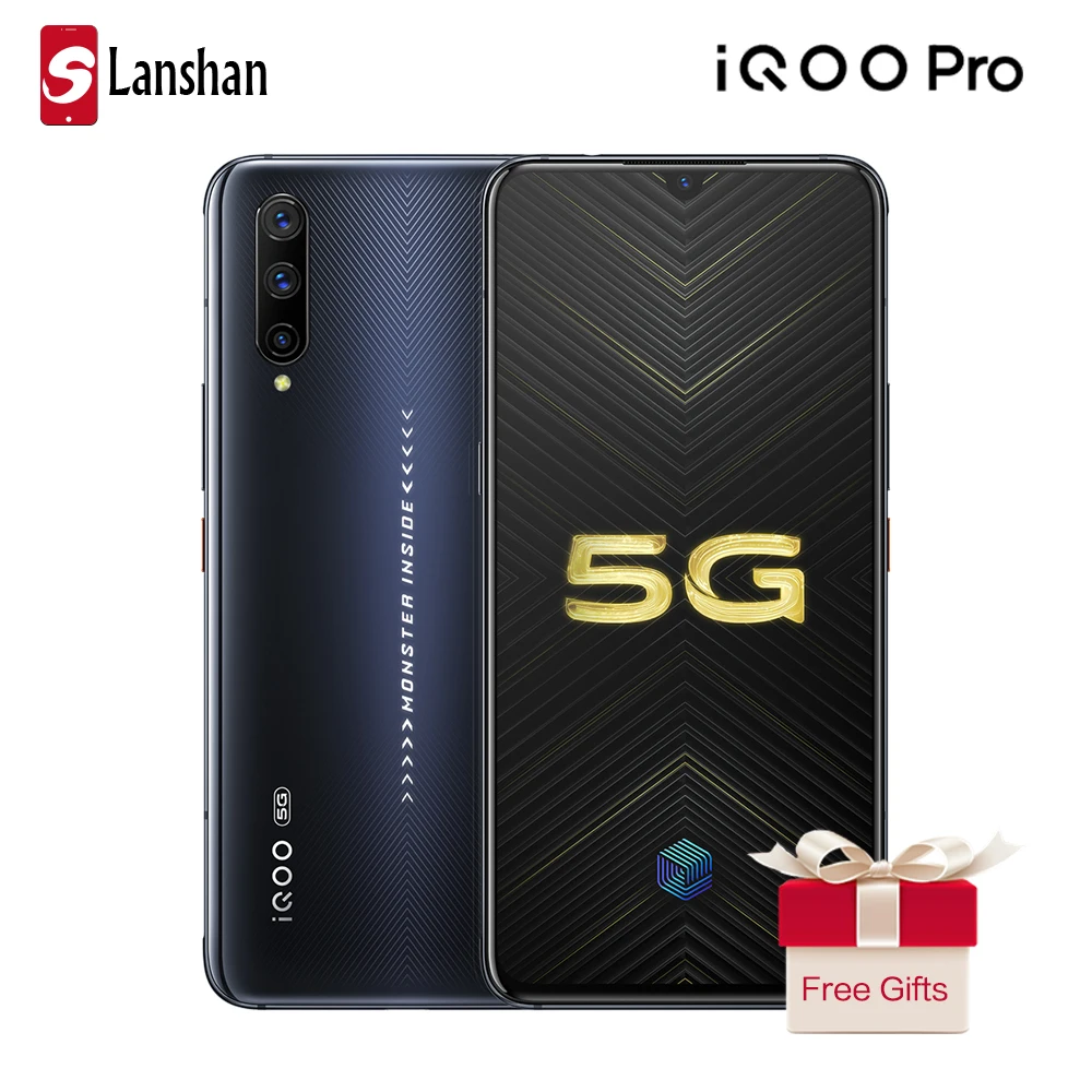Оригинальный vivo iQOO Pro Celular Смартфон Snapdragon 855 Plus 5G Android 9 0 NFC Super AMOLED 44W быстрая зарядка