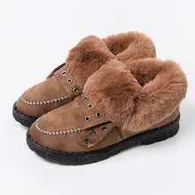 Г. Новая зимняя утепленная женская обувь из хлопка зимняя обувь на плоской подошве повседневная универсальная Удобная хлопковая теплая обувь