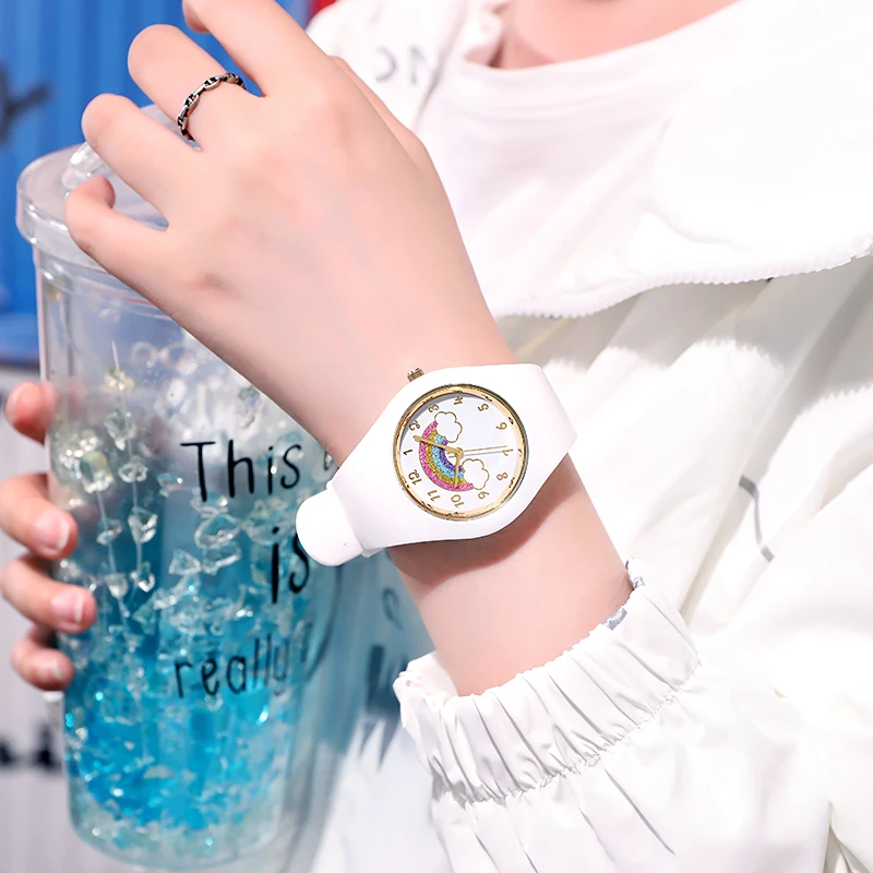 TPW Full Size 40mm Quartz Watch For Women Rubber Strap Skin Friendly Silicone watch 6