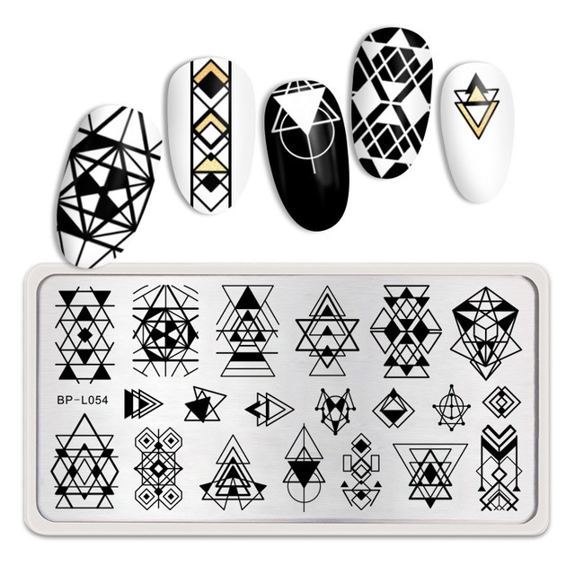 PRETTY Nature Leaves Plants Design Image Template Nail Stamping Plates Stainless Steel Nail Decoration Plate