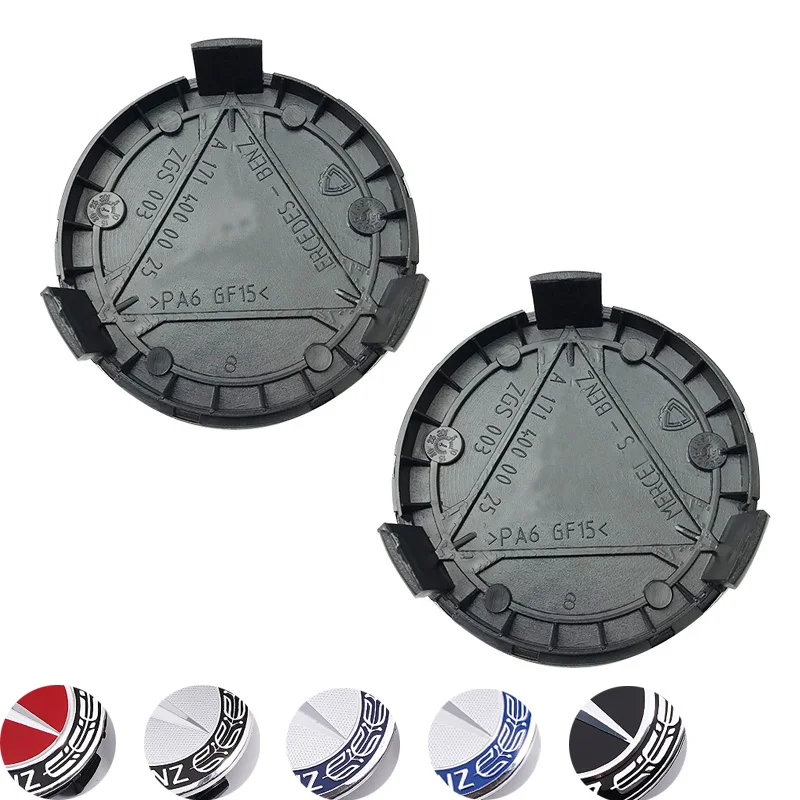 4Pcs 75mm Black Blue Wheel Center Cap Logo Hub Cover Badge Emblem For Mercedes Benz W205 W204 W212 A1714000025 Car Accessories | Автомобили