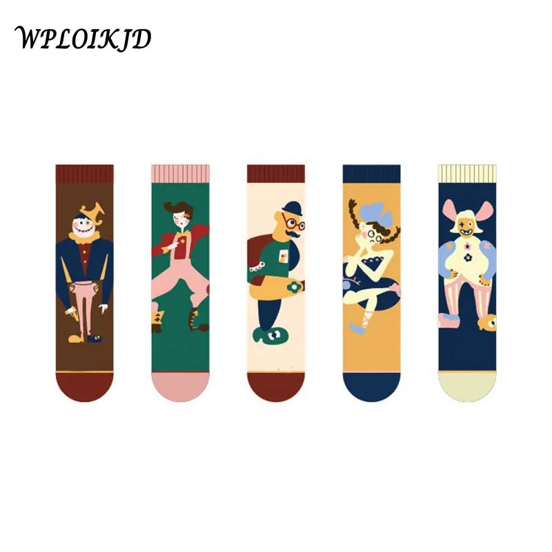 Осенне зимний новый продукт Мультяшные персональные милые женские носки с