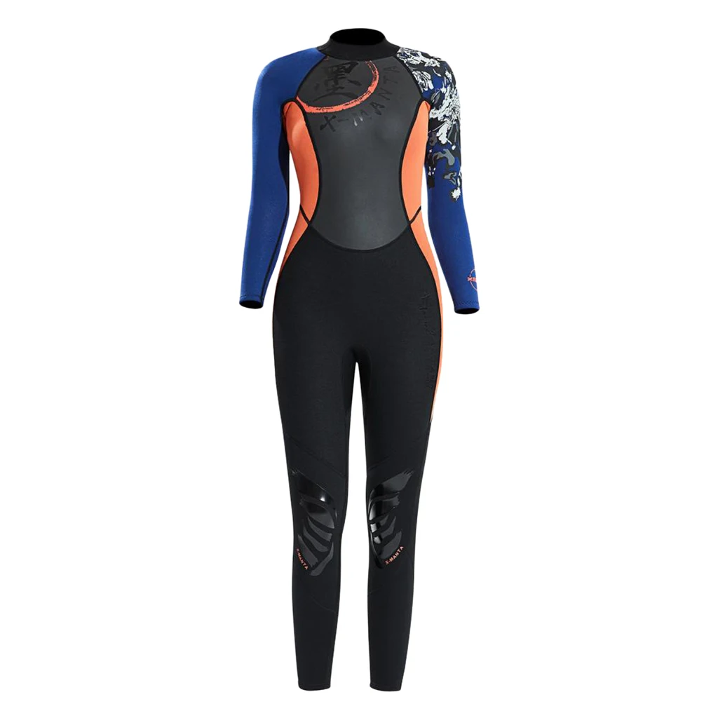 

Women Wetsuit 1.5mm Neoprene Jumpsuit with Knee Pad Swimwear Cold Water Scuba Snorkeling for Surfing Diving Scuba