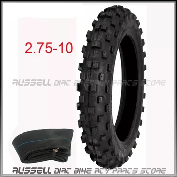 

Motorcycle Dirt Pit Bike 10" Tyre 2.75-10 inch Tire + Tube Tyre Motocross Racing Atomik SSR SDG GY6 Scooter