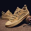 Luxury Suede Leather Men's Sneakers Denim Lace Up Mens Casual Shoes Outdoor Canvas Shoes Male Handmade Leisure Shoes For Man ► Photo 3/6