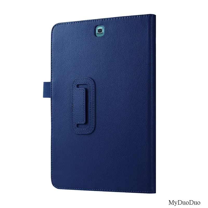 Чехол для планшета для samsung Galaxy Tab A T550 T555 SM-T550 9," Откидная подставка из искусственной кожи, умный чехол, защитная оболочка+ пленка+ стилус - Цвет: dark blue