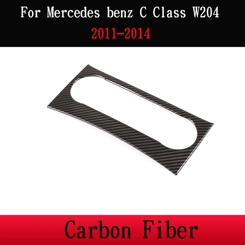 Carbon Fiber 11-14 7 видов стилей ABS хром Автомобильный Центр кондиционер декоративная рамка отделка интерьера Аксессуары для Mercedes benz C Класс W 204 2008-14 - Название цвета: Carbon Fiber 11-14