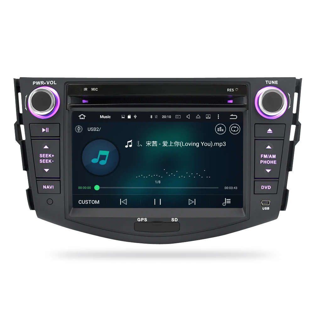 4G ram Android 9,0 автомобильный DVD стерео для Toyota Rav4 RAV 4 gps навигация Mutimedia Видео Аудио головное устройство
