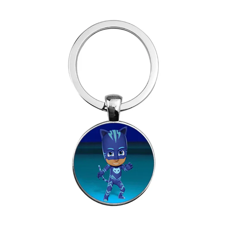 PJ Маски Костюм время брелок с драгоценностью кулон Pj маска Juguete Catboy Owlette Gekko аксессуары с героями мультфильмов брелок декорация игрушки S58