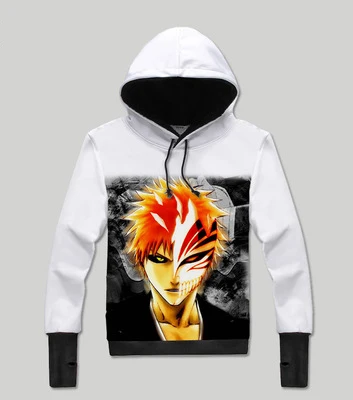 11 Зимние мужские толстовки BLEACH пуловер аниме Kurosaki Ichigo хип-хоп толстовки мужские пуловеры пальто - Цвет: 11