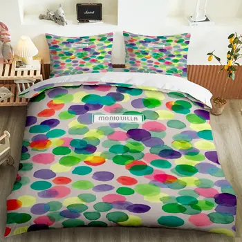 

2020 new geometric fashion color series bedding 2 / 3 Piece Set fashionable geometric pattern simple duvet cover and pillow case