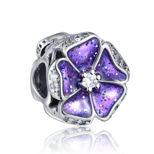 Sterling Silver elephant i love my flower dog paw  Beads Charms Original fit  Bangles &Bangles Women Fashion Jewelry