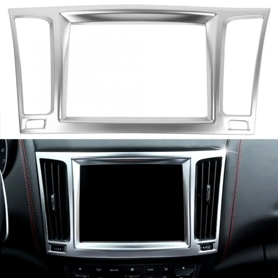 

1pc ABS Chrome Dashboard Navigation Frame Cover Trim for Maserati Levante 2017-2018 Dashboard Navigation Trim Sticker