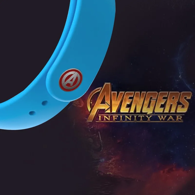 Blue Avengers Strap Xiaomi mi Band 4 ремешок для mi band 4/3 аксессуары браслет mi Band 3 силиконовый браслет Мстители Железный человек - Цвет: Blue Avengers Strap