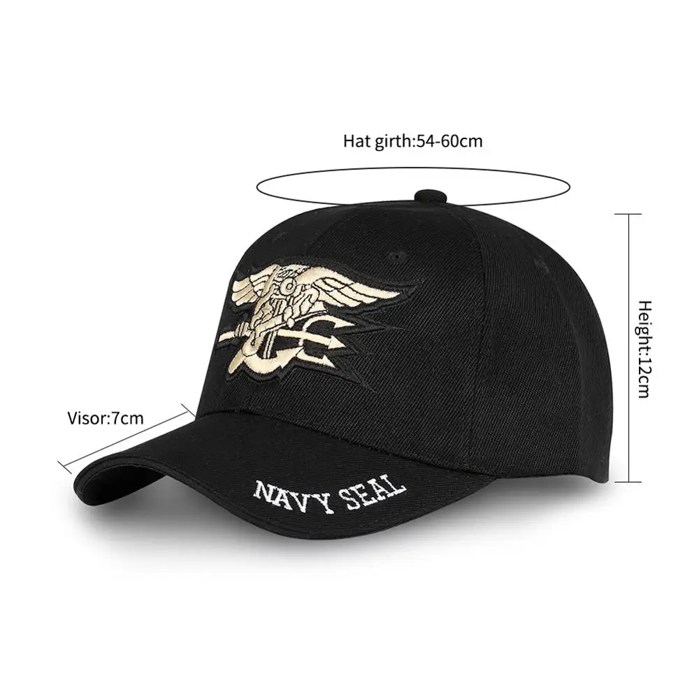 Мужская бейсбольная кепка с морским уплотнением Snapback s, Женская американская Кепка с регулировкой размера s, тактическая шапка с вышивкой в стиле хип-хоп