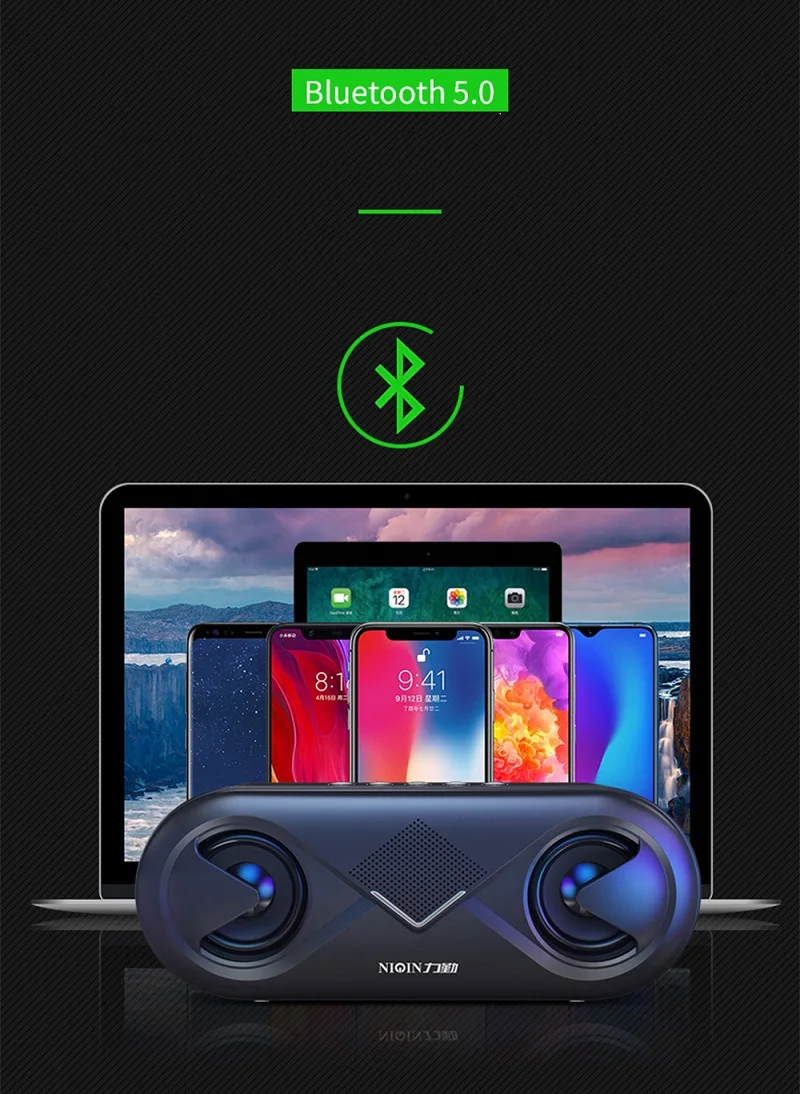 Мини Bluetooth динамик портативный беспроводной динамик звуковая система 3D стерео музыка объемный Поддержка Bluetooth, TF AUX USB