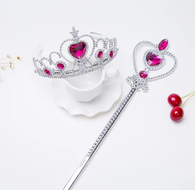 2 шт./компл. Милая тиара Рапунцель Эльза Детская повязка на голову Корона девочка