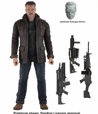 NECA Терминатор T-800 старый вер. Schwarzenegger шарнирная ПВХ фигурка Коллекционная модель