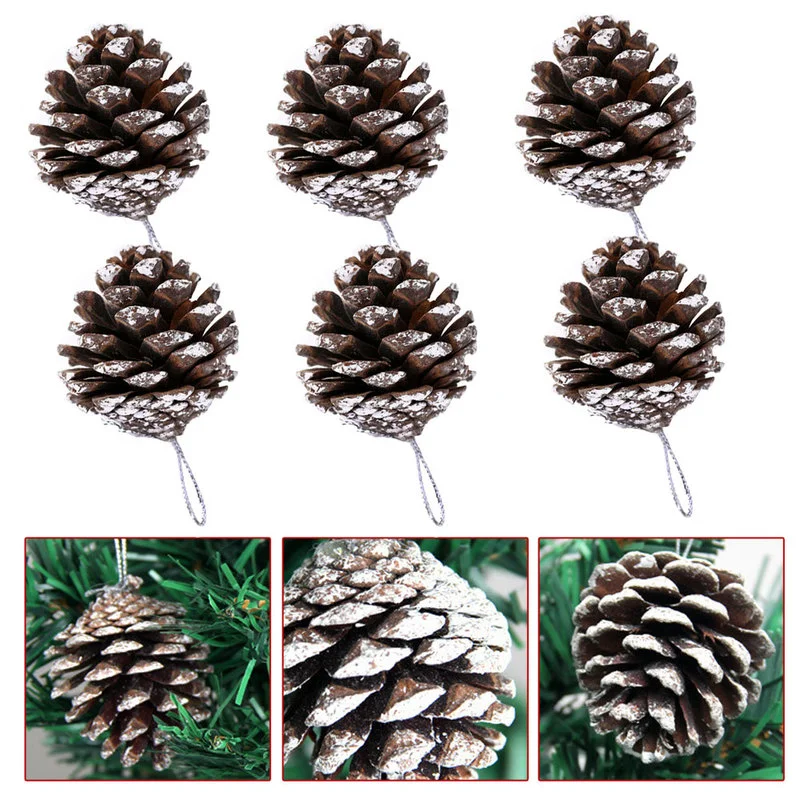

Christmas Artificial Plants MINI Lovely Flower Pinecone Decorations for Home Diy Gifts Box Garland Wreath Wedding Decoration