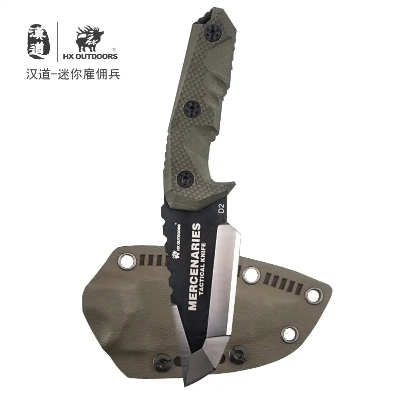 HX Outdoors Mercenary High Quality D2 Stainless Steel Camping Hunting