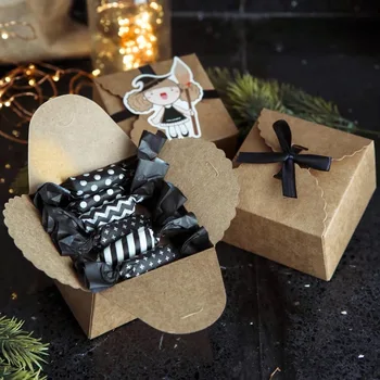 

30/50PCS Small Kraft Paper Box Brown Cardboard Handmade Pastry Box Craft Paper Gift Boxes Wedding Candy Packaging Jewelry Box
