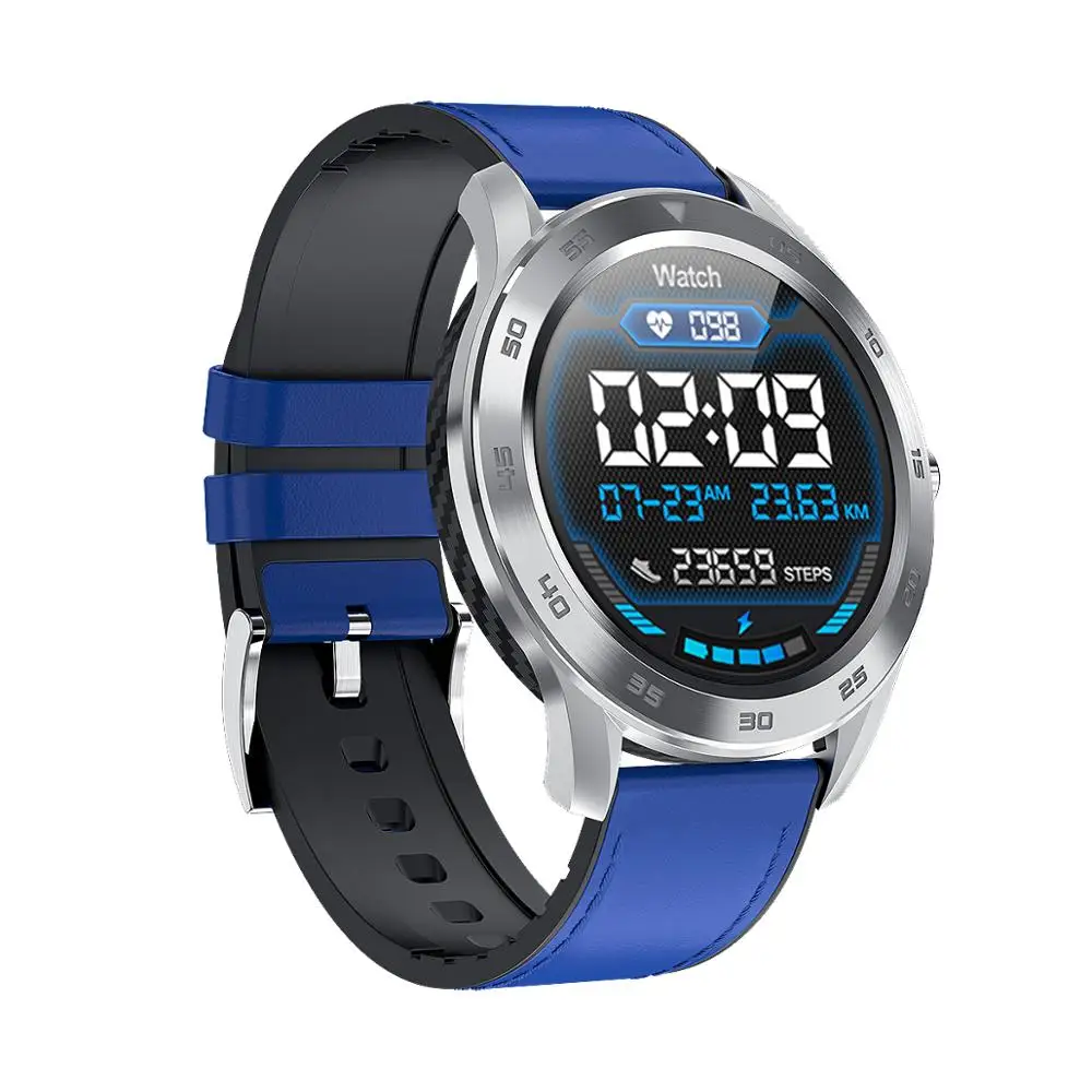 blue DT98 Смарт-часы IP68 Водонепроницаемые Смарт-часы Bluetooth звонки, музыка контроль ЭКГ кровяное давление для huawei Xiao mi IOS mi Phone - Цвет: blue