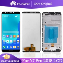Écran tactile LCD de remplacement, 5.99 pouces, testé, original, pour Huawei Y7 Prime 2018, Y7 2018, Y7 Pro 2018=