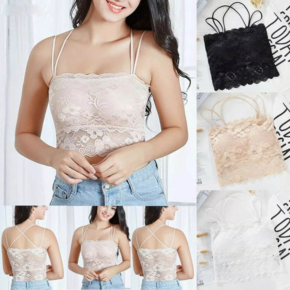 Женщины Спагетти ремень без рукавов Cami жилет майка блузка кроп Топы Camisole