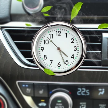

LEEPEE Air Freshener Clock Car Ornament Gifts Automobiles Interior Luminous Digital Clock Automotive Vents Clip Auto Watch