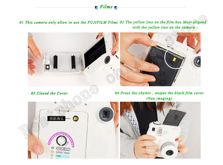 10 листов Fujifilm Fuji Instax Mini черно-белая монохромная пленка для мгновенной камеры Mini 8 70 7s 25 50 90 SP1 фотобумага