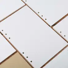 Anel de caderno de 45 folhas/90 páginas, recarga de inserções 6 furos soltos folhas jornais a5 a6 planejador de diário espiral papéis de núcleo interno
