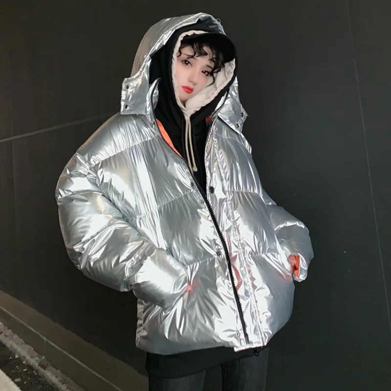 Зимний пуховик размера плюс 3XL Harajuku BF, свободная зимняя куртка для женщин, зимняя верхняя одежда, пальто для женщин, длинный Повседневный теплый пуховик