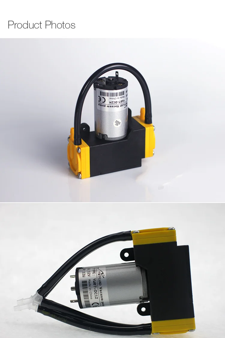 de vácuo com ptfe dc motor usado para amostragem gás