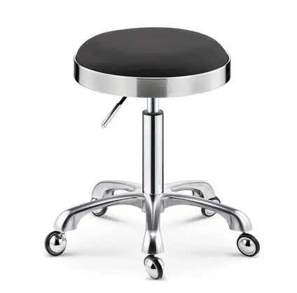 Парикмахерский стул из нержавеющей стали вращающийся подъемный шкив косметический табурет рабочий стол макияж для волос салон ногтей