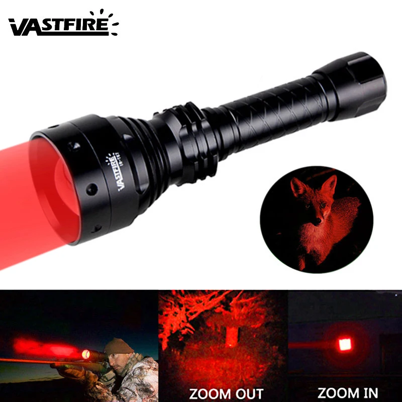 T67 охотничий фонарик Профессиональный тактический светодиодный фонарик USB Перезаряжаемый водонепроницаемый фонарь красный XPE Скаут свет - Испускаемый цвет: Type 1