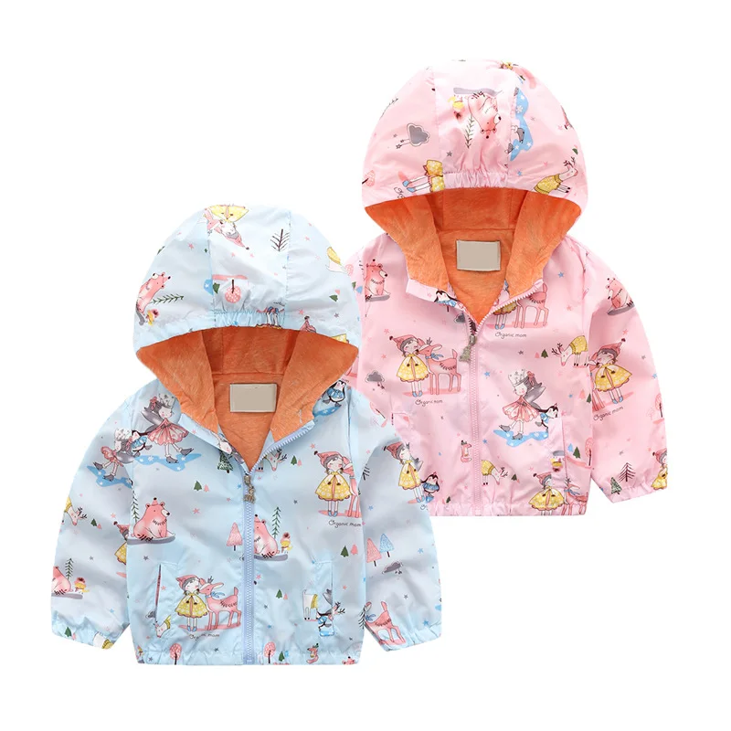 

A Generation of Fat Korean-style Childrenswear GIRL'S Coat Autumn 2019 Autumn Hooded Fashion Windproof Water Resistant Tops