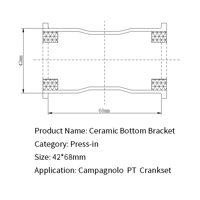BB30 Campagnolo PT Hscer ceramics Bottom Bracket BB30 PF30 BSA ROAD MTB bicycle bearing - Цвет: BB30 Campagnolo PT