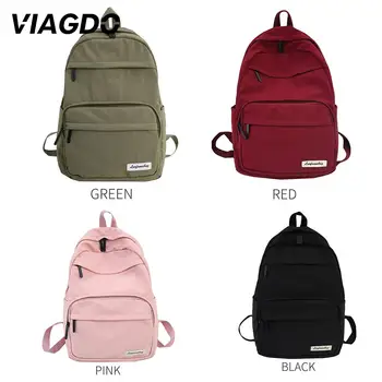 

Travel Backpacks Shoulder Bags for Girls Canvas Backpack Multi-Pocket Student Rucksack Waterproof Nylon Popular Zipper