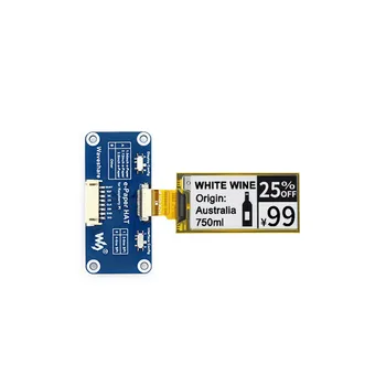 

For Pi Electronic E-paper Flexible Screen HAT E-Ink Screen Display Module SPI 2.13inch 212x104 Resolution