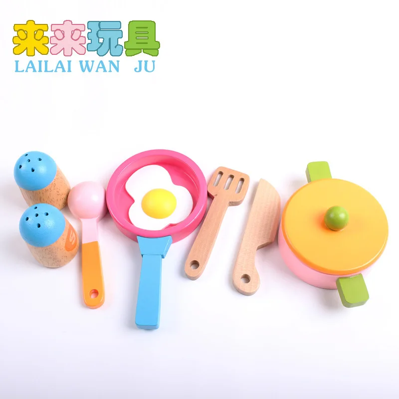 

Wooden Kitchen Set Stove Toy Wooden Play House Earnestly Children Cooking Small Kitchen Gas Stove Toy