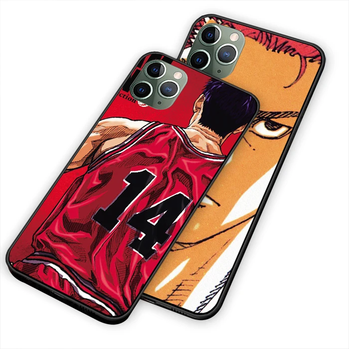 Slam Dunk для iPhone 5 5S 6 6s 7 8 Plus X XS XR 11 Pro Max черный чехол ТПУ