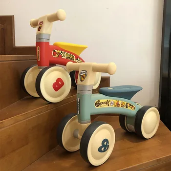 

Happy children's balance car, 1-3 years old, 2 children's birthday present, baby toddler, gliding and twisting car