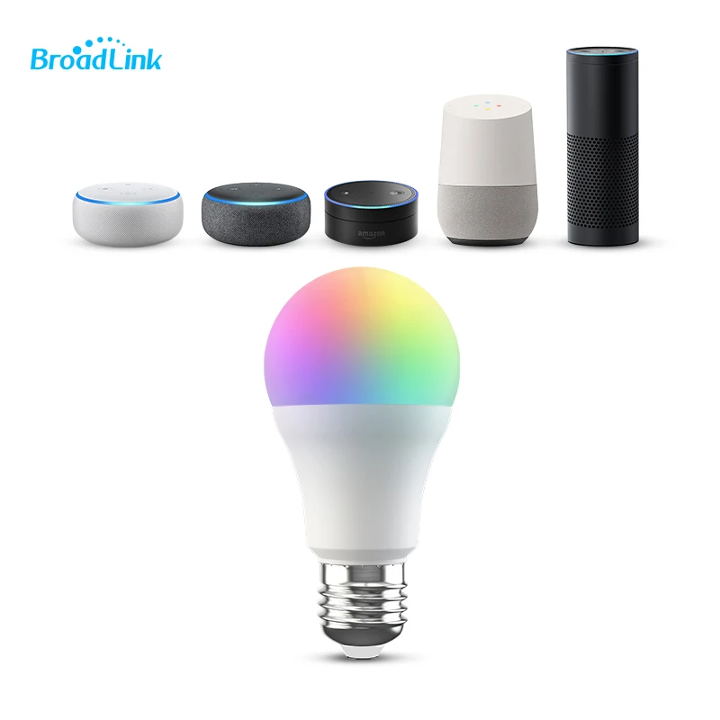 Colorido com Controle de Eficiência Regulável com Alexa e Google Broadlink-lâmpada Inteligente Lb27 Led - Image 2