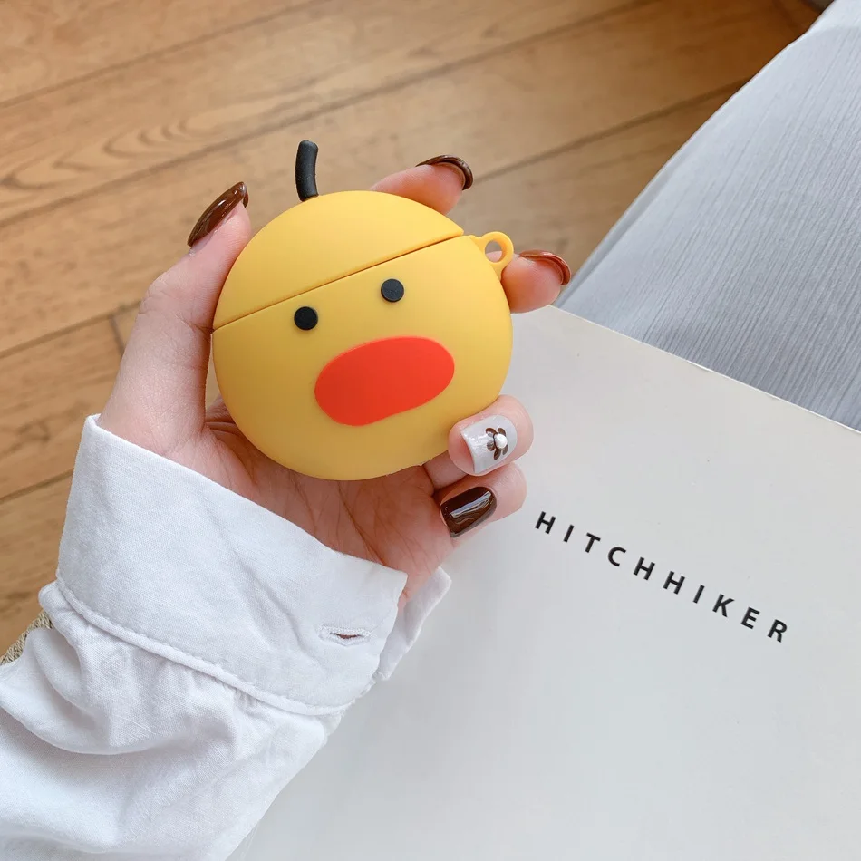 563E Чехол для наушников для AirPods чехол с мультяшным медведем силиконовый чехол для Apple Air pods 2 милые наушники сумка для Earpods чехол s аксессуары - Цвет: 563E