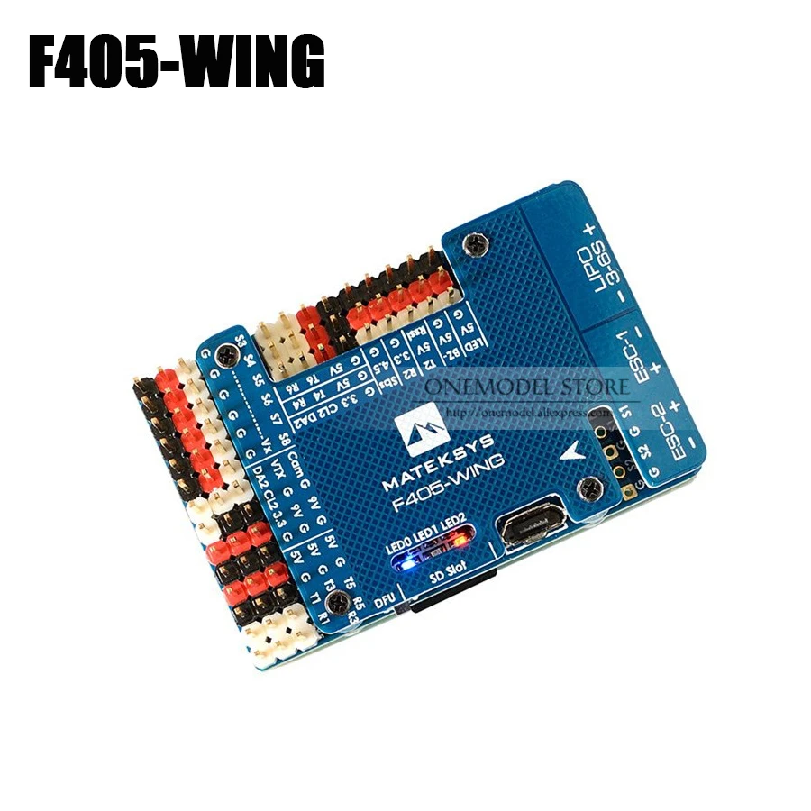

FLIGHT CONTROLLER F405-WING Matek Systems f405-wing F405 Flight Controller Board Built-in inverter for SBUS input RC Drone