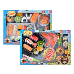Simulation de nourriture, jouets de cuisine, plats à Sushi, cuisine pour enfants, jeu de rôle, ensemble de casseroles de cuisine pour filles, jeu éducatif, cadeau de noël 