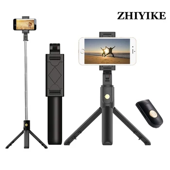 

New 3 in 1 Wireless Bluetooth Selfie Stick Mini Selfie Tripod with Remote Control For Android iPhone X 8 7 6s plus Monopod